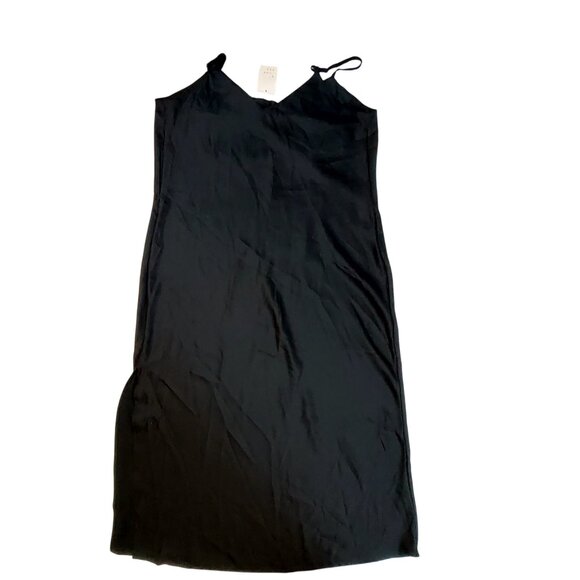A New Day Black Maxi Slip Dress  Size XXL Adjustable Straps Responsible Style - Picture 2 of 8